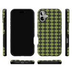 Wicked Hex | Green Checkered Case Phone Case get.casely 