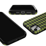 Wicked Hex | Green Checkered Case Phone Case get.casely 