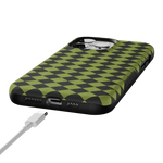 Wicked Hex | Green Checkered Case Phone Case get.casely 