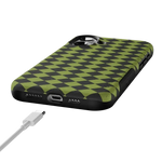 Wicked Hex | Green Checkered Case Phone Case get.casely 