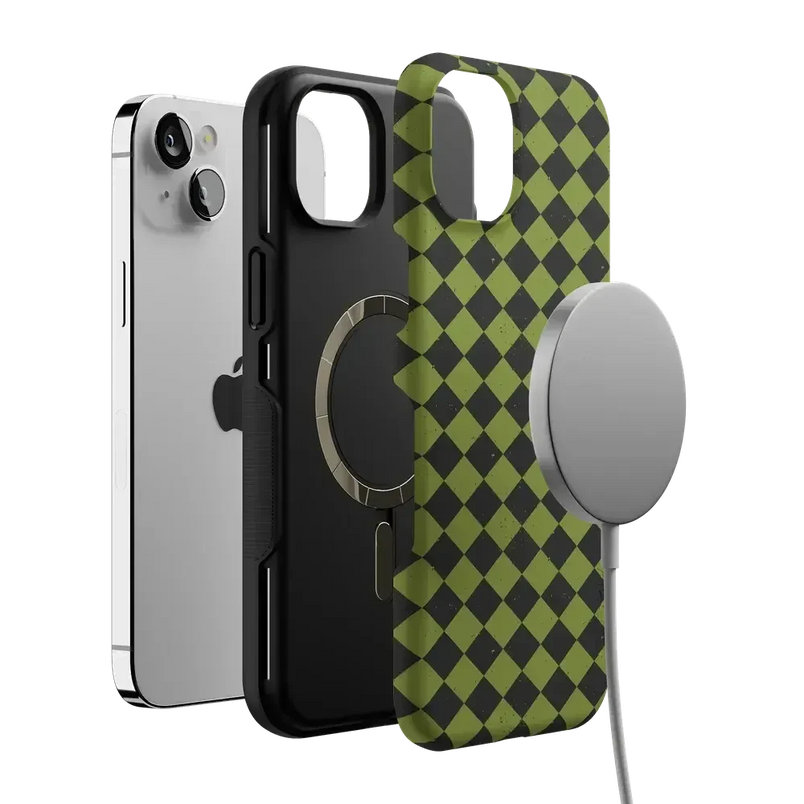 Wicked Hex | Green Checkered Case Phone Case get.casely 