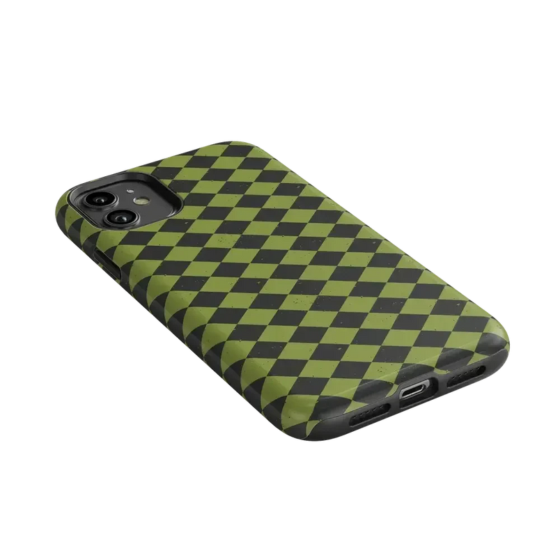 Wicked Hex | Green Checkered Case Phone Case get.casely 
