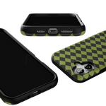 Wicked Hex | Green Checkered Case Phone Case get.casely 