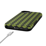 Wicked Hex | Green Checkered Case Phone Case get.casely 
