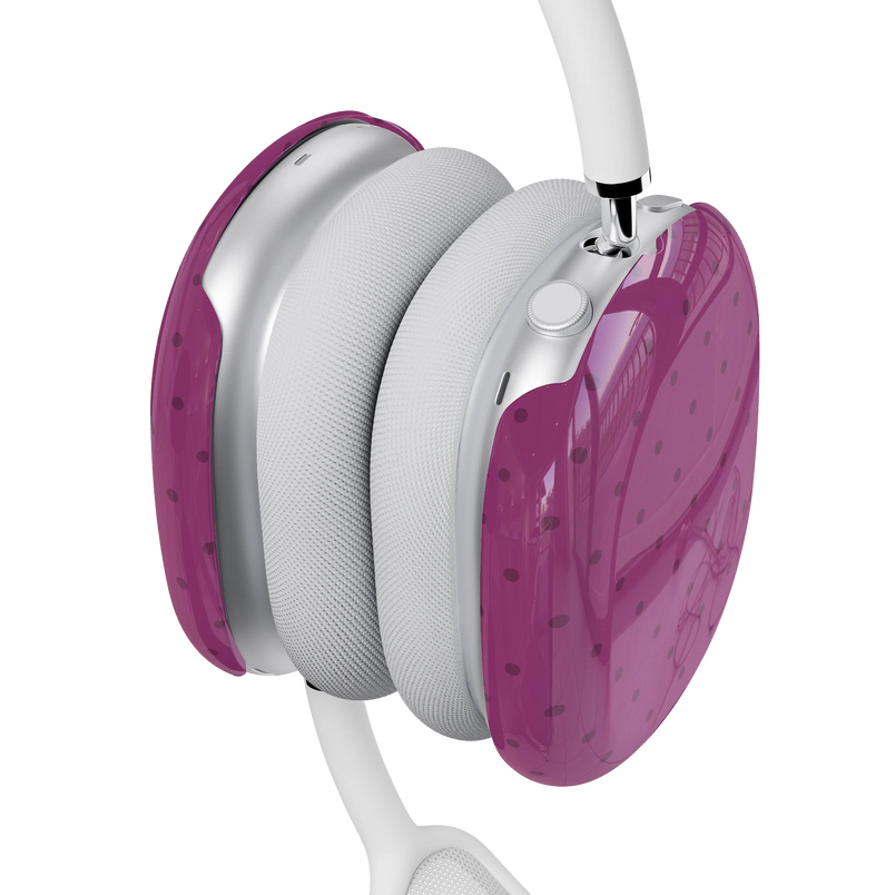 On the Dot | Plum Polka Dot AirPods Max Case