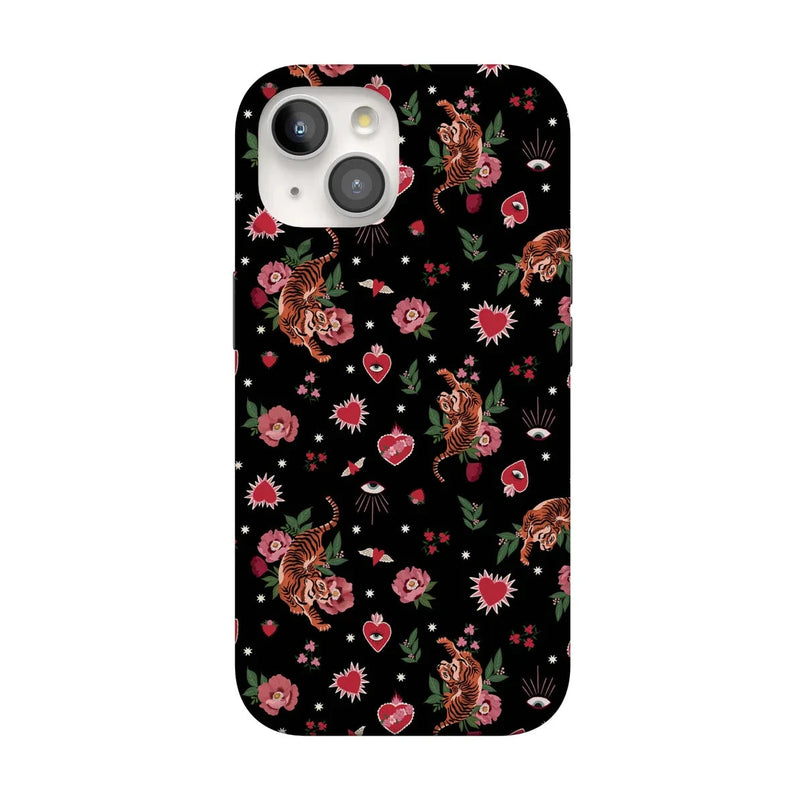 Wild at Heart | Tiger Case Phone Case Casetry Classic + MagSafe® iPhone 15 