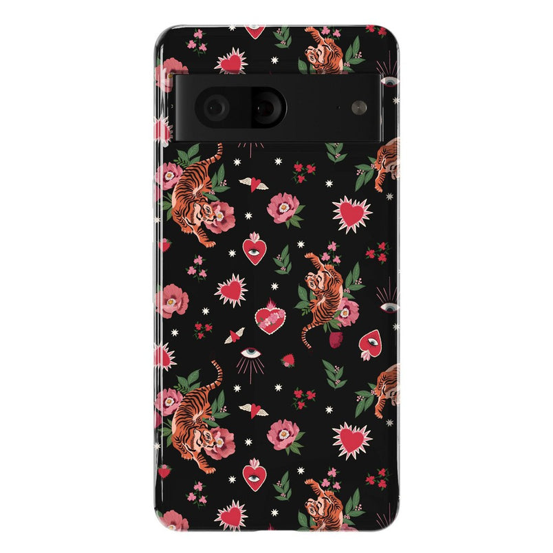 Wild at Heart | Tiger Case Phone Case Casetry Essential Google Pixel 7