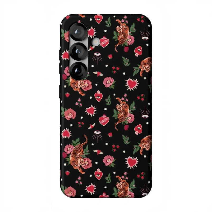 Wild at Heart | Tiger Case Phone Case Casetry Essential + MagSafe® Galaxy S25