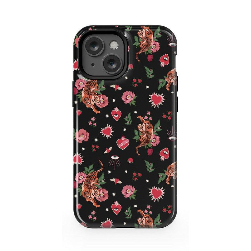 Wild at Heart | Tiger Case Phone Case Casetry Essential + MagSafe® iPhone 13 Mini