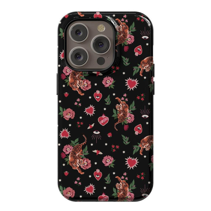 Wild at Heart | Tiger Case Phone Case Casetry Essential + MagSafe® iPhone 14 Pro