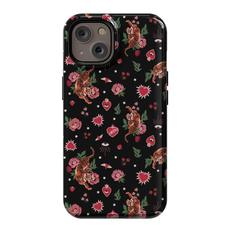 Wild at Heart | Tiger Case Phone Case Casetry Essential + MagSafe® iPhone 14