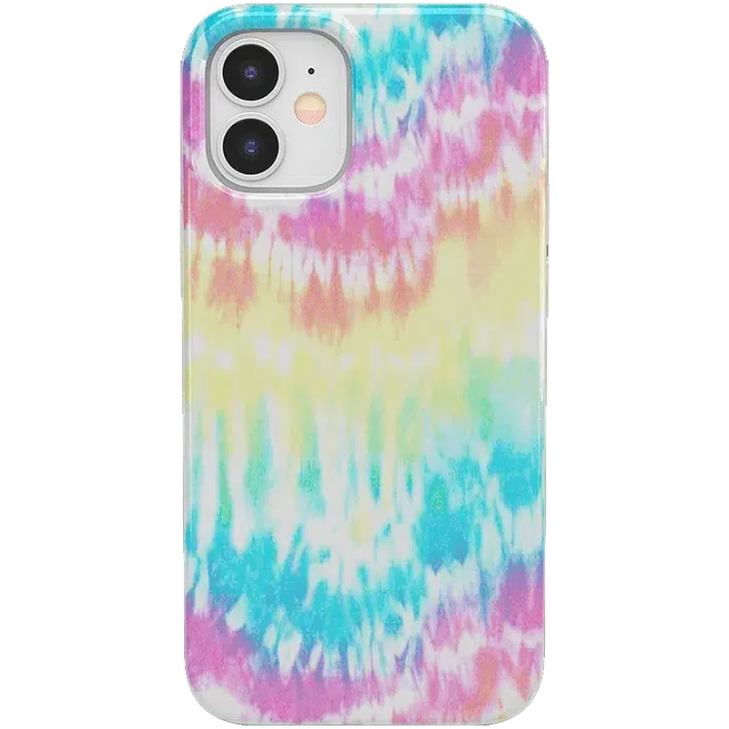 Wild & Free | Classic Rainbow Tie Dye iPhone Case iPhone Case get.casely Classic iPhone 12 Mini 