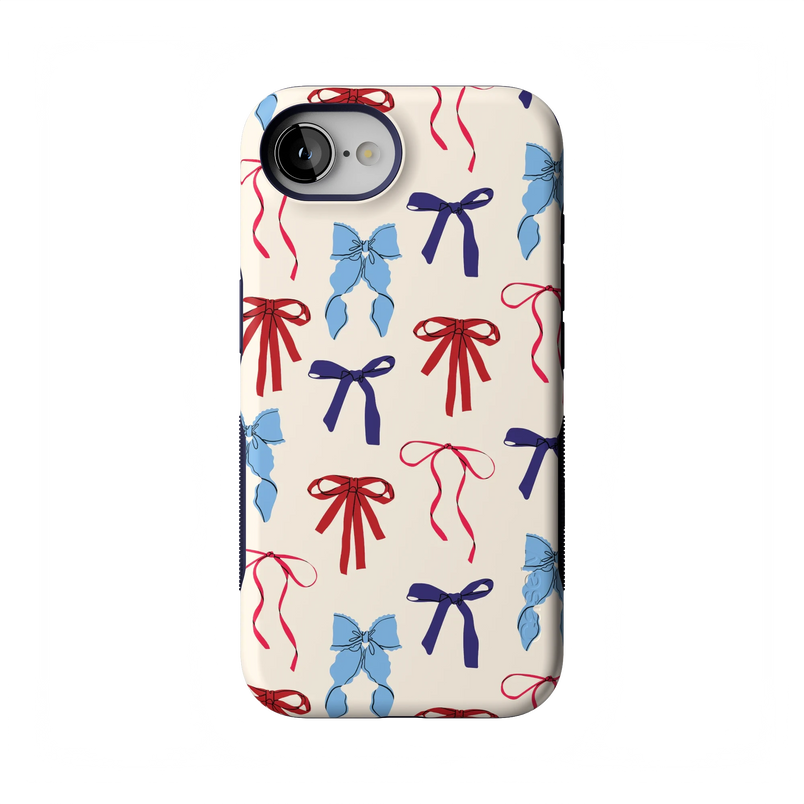 American Girlie | Red White & Blue Bows Case