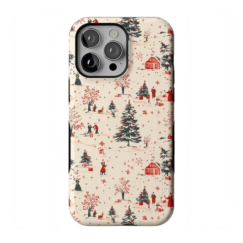 Winter Nostalgia | Vintage Holiday Case Phone Case Casetry 