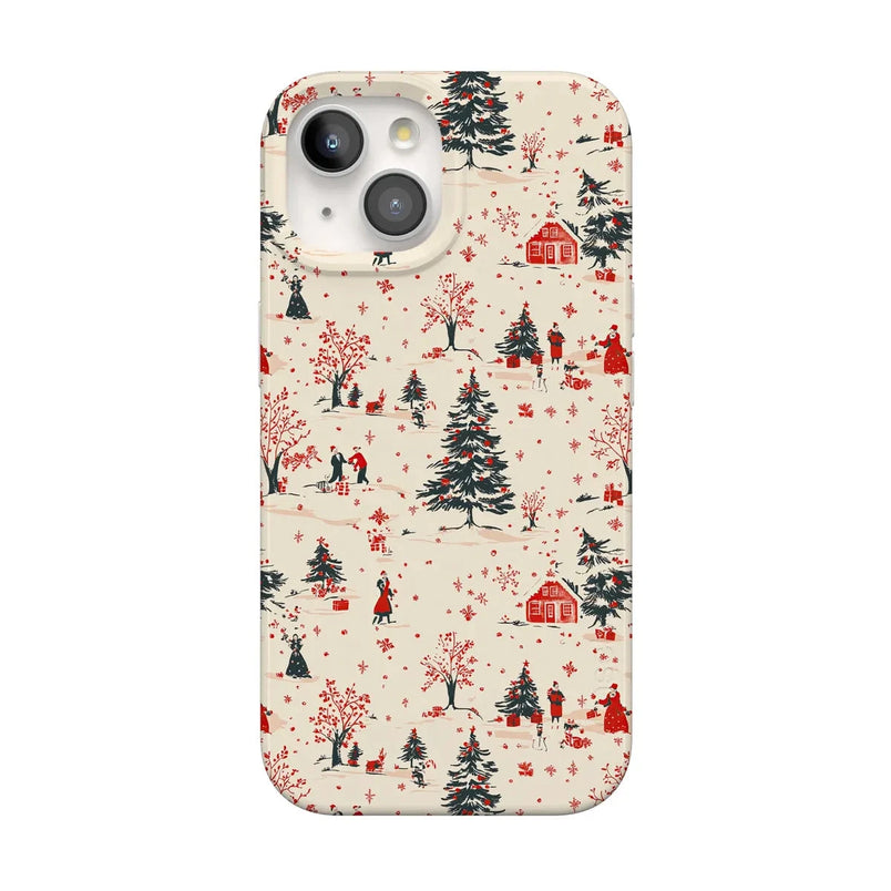 Winter Nostalgia | Vintage Holiday Case Phone Case Casetry Classic + MagSafe® iPhone 15 