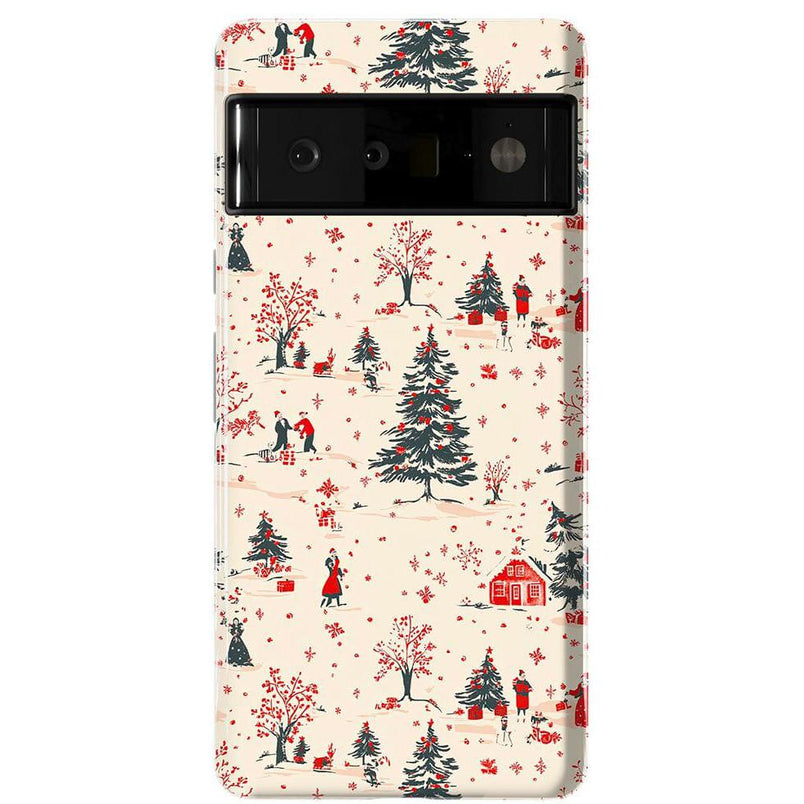 Winter Nostalgia | Vintage Holiday Case Phone Case Casetry Essential Google Pixel 6 Pro