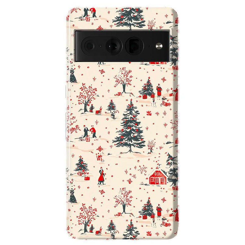 Winter Nostalgia | Vintage Holiday Case Phone Case Casetry Essential Google Pixel 7 Pro