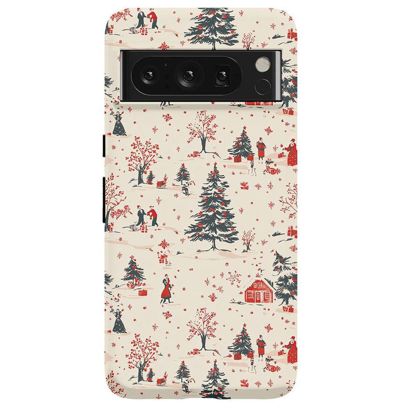 Winter Nostalgia | Vintage Holiday Case Phone Case Casetry Essential Google Pixel 8 Pro