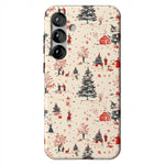 Winter Nostalgia | Vintage Holiday Case Phone Case Casetry Essential + MagSafe® Galaxy S25 Ultra