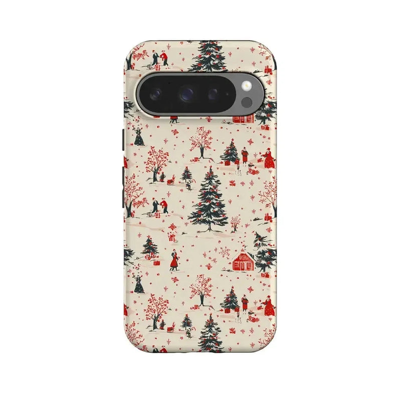 Winter Nostalgia | Vintage Holiday Case Phone Case Casetry Essential + MagSafe® Google Pixel 10 Pro 