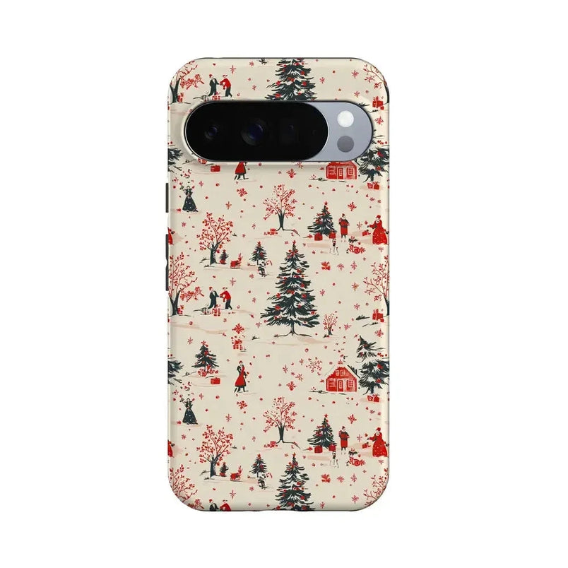 Winter Nostalgia | Vintage Holiday Case Phone Case Casetry Essential + MagSafe® Google Pixel 10 Pro XL 