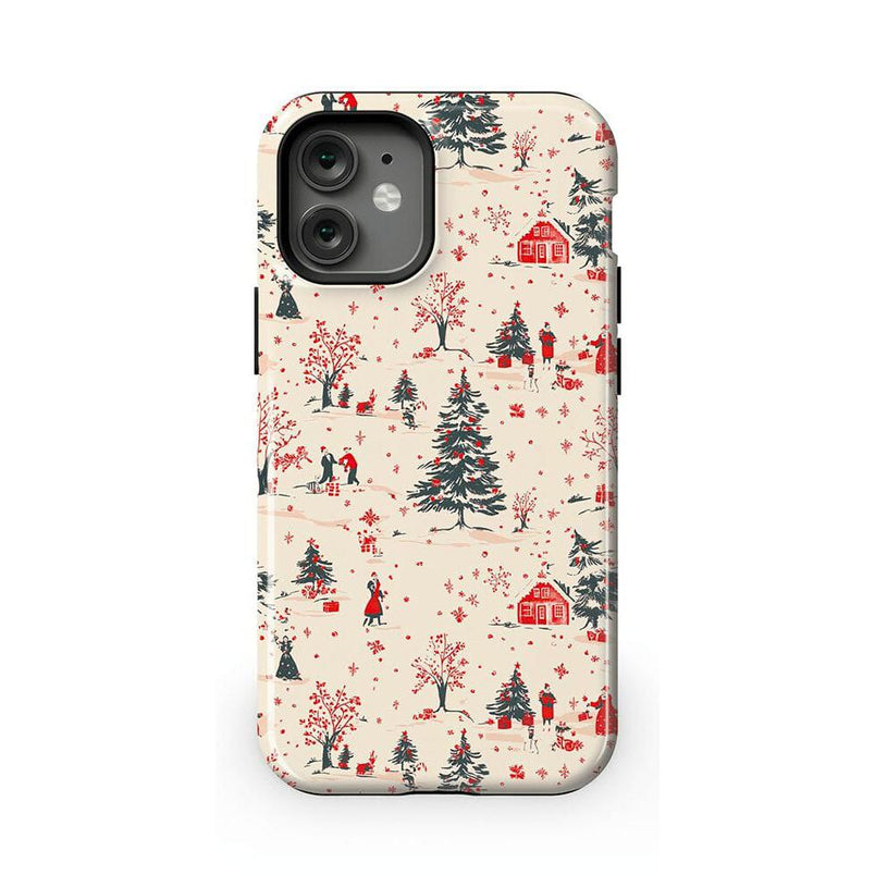 Winter Nostalgia | Vintage Holiday Case Phone Case Casetry Essential + MagSafe® iPhone 12 Mini
