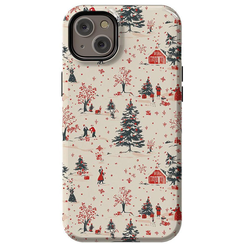 Winter Nostalgia | Vintage Holiday Case Phone Case Casetry Essential + MagSafe® iPhone 14 Plus