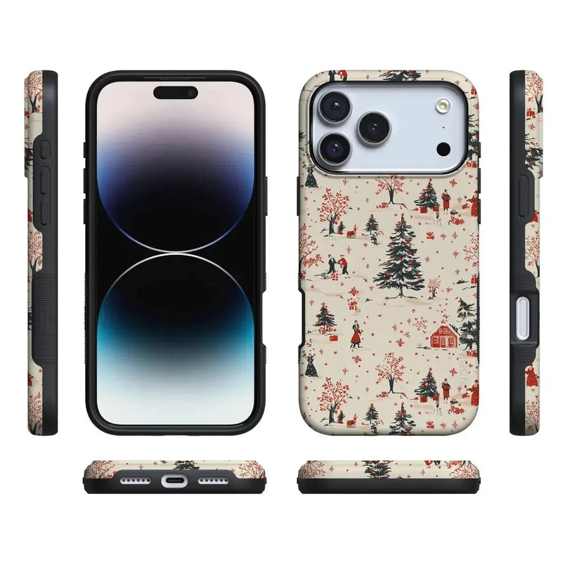 Winter Nostalgia | Vintage Holiday Case Phone Case Casetry 