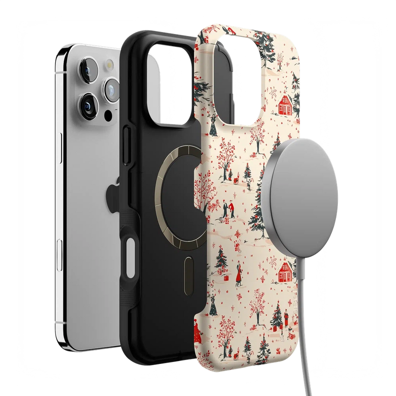 Winter Nostalgia | Vintage Holiday Case Phone Case Casetry 