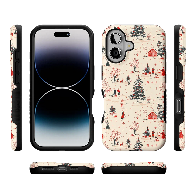 Winter Nostalgia | Vintage Holiday Case Phone Case Casetry 