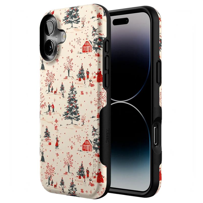 Winter Nostalgia | Vintage Holiday Case Phone Case Casetry 