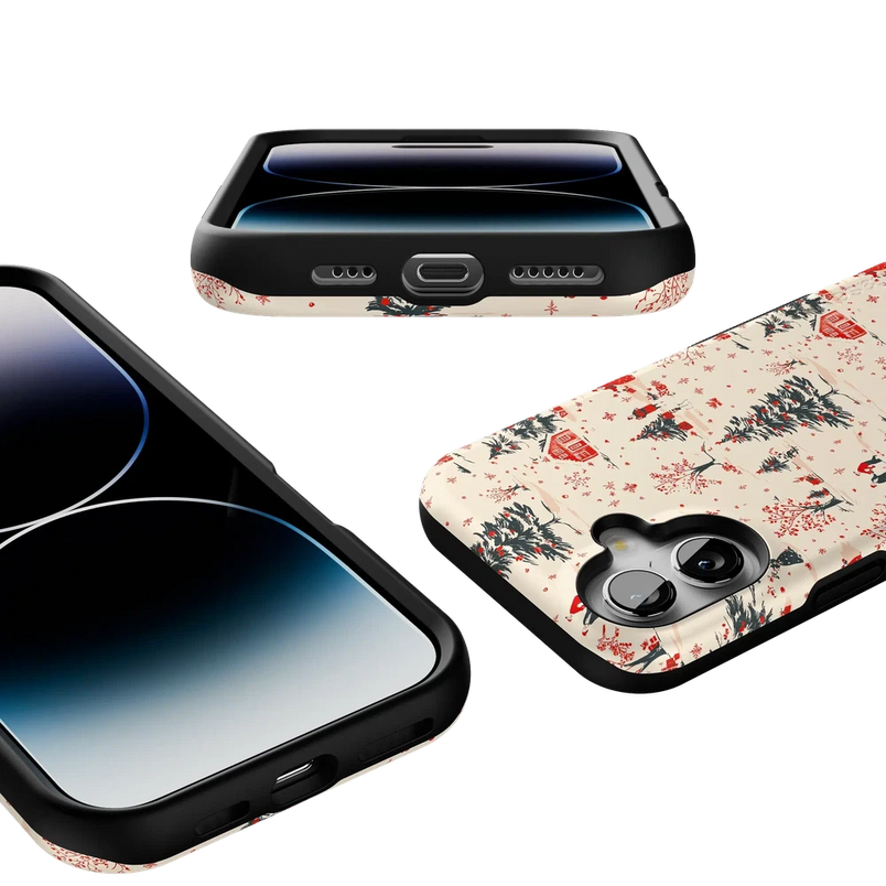 Winter Nostalgia | Vintage Holiday Case Phone Case Casetry 