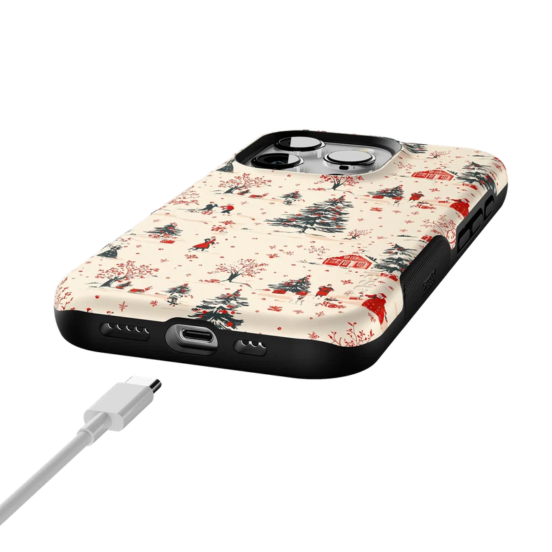 Winter Nostalgia | Vintage Holiday Case Phone Case Casetry 