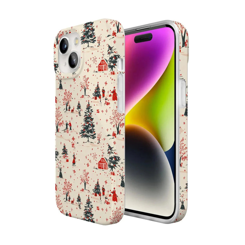 Winter Nostalgia | Vintage Holiday Case Phone Case Casetry 