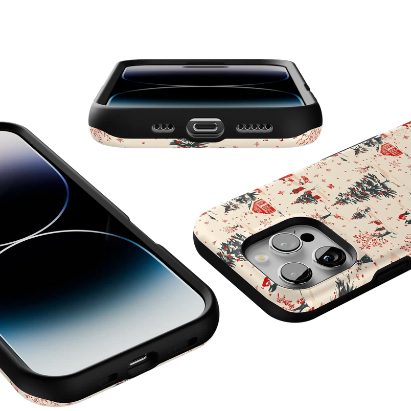 Winter Nostalgia | Vintage Holiday Case Phone Case Casetry 