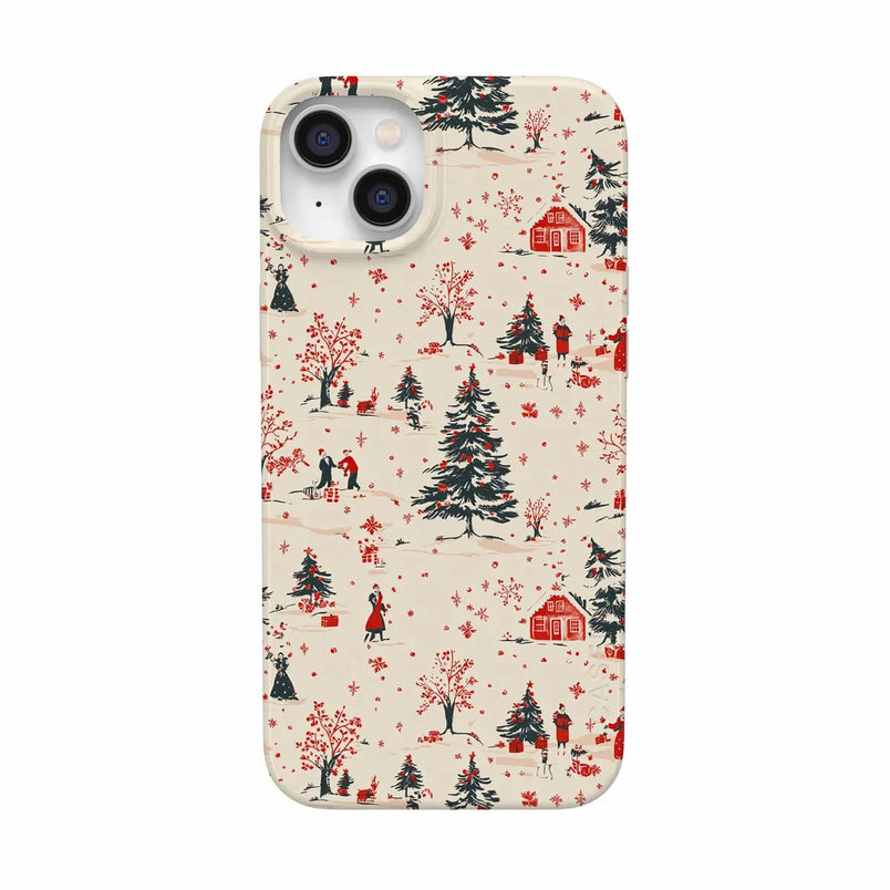 Winter Nostalgia | Vintage Holiday Case Phone Case Casetry 