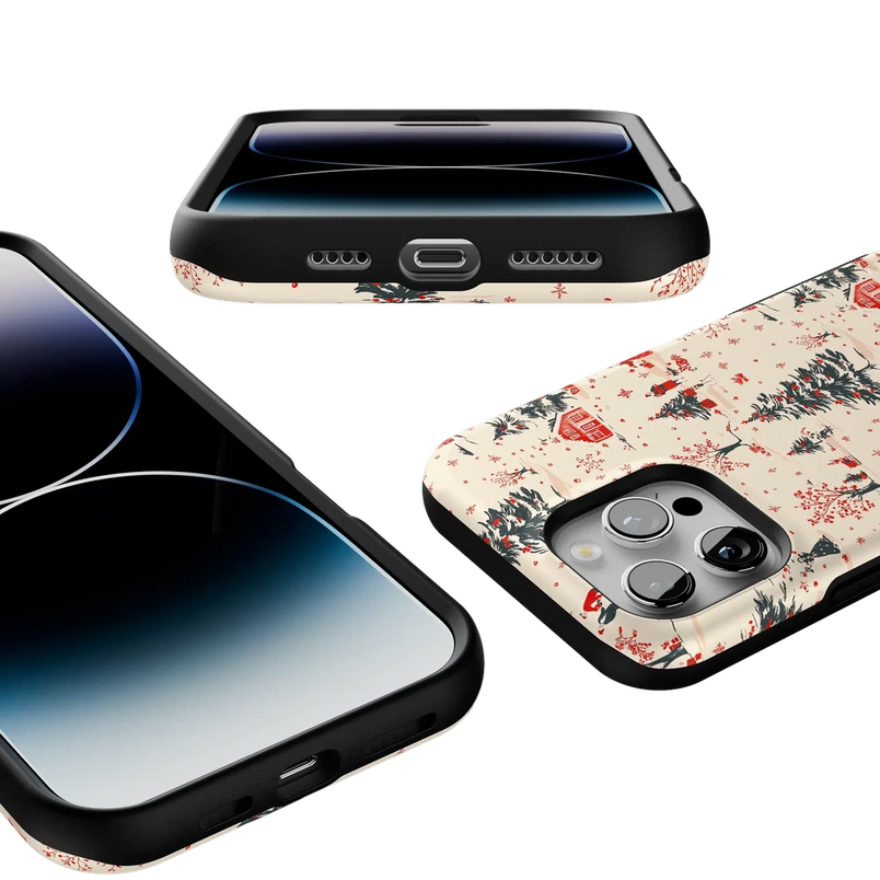 Winter Nostalgia | Vintage Holiday Case Phone Case Casetry 