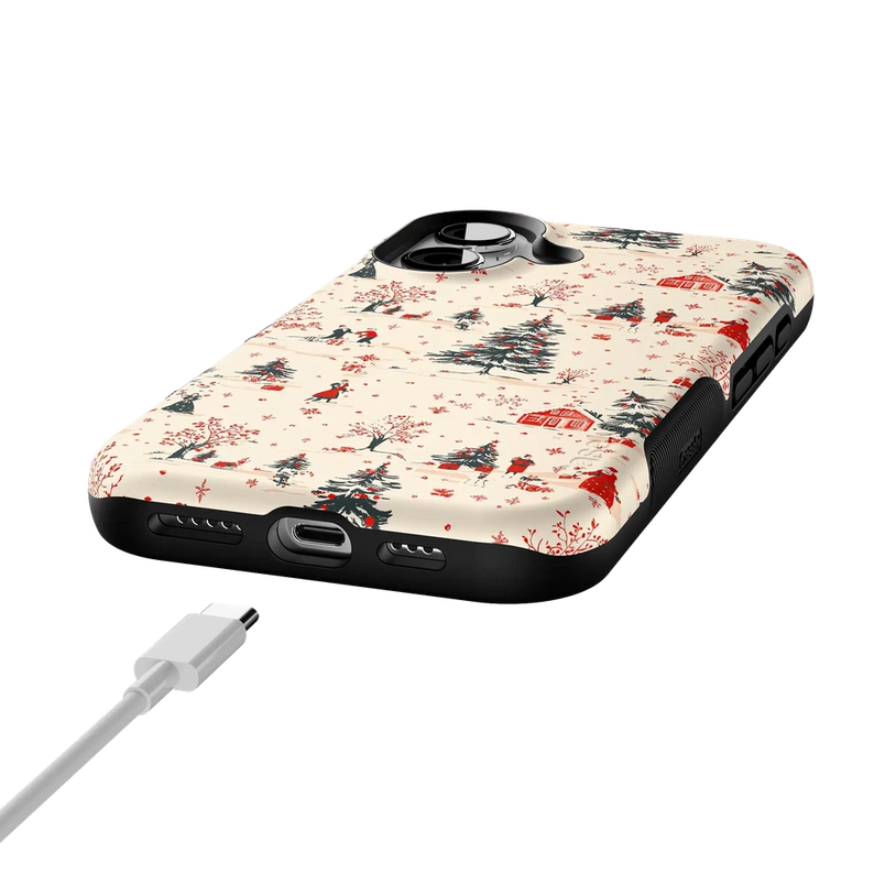 Winter Nostalgia | Vintage Holiday Case Phone Case Casetry 