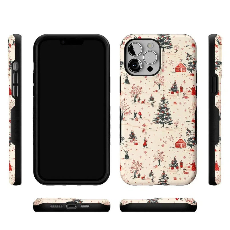 Winter Nostalgia | Vintage Holiday Case Phone Case Casetry 