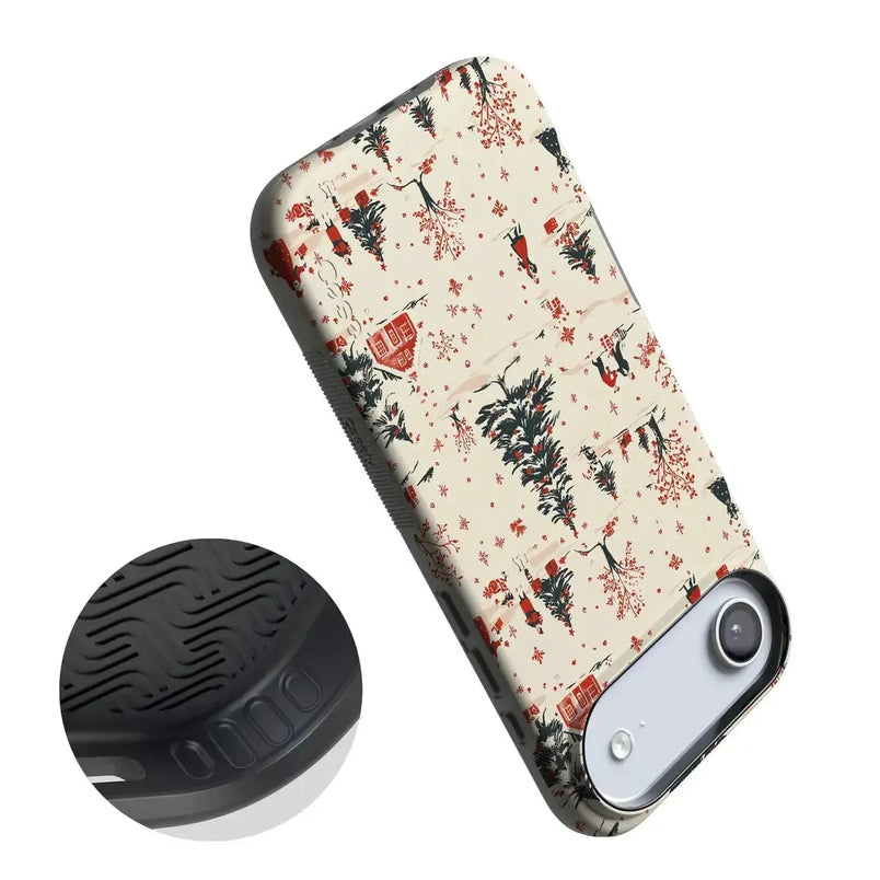 Winter Nostalgia | Vintage Holiday Case Phone Case Casetry 