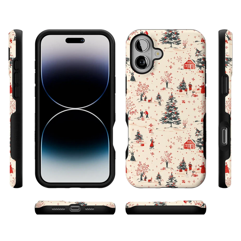 Winter Nostalgia | Vintage Holiday Case Phone Case Casetry 
