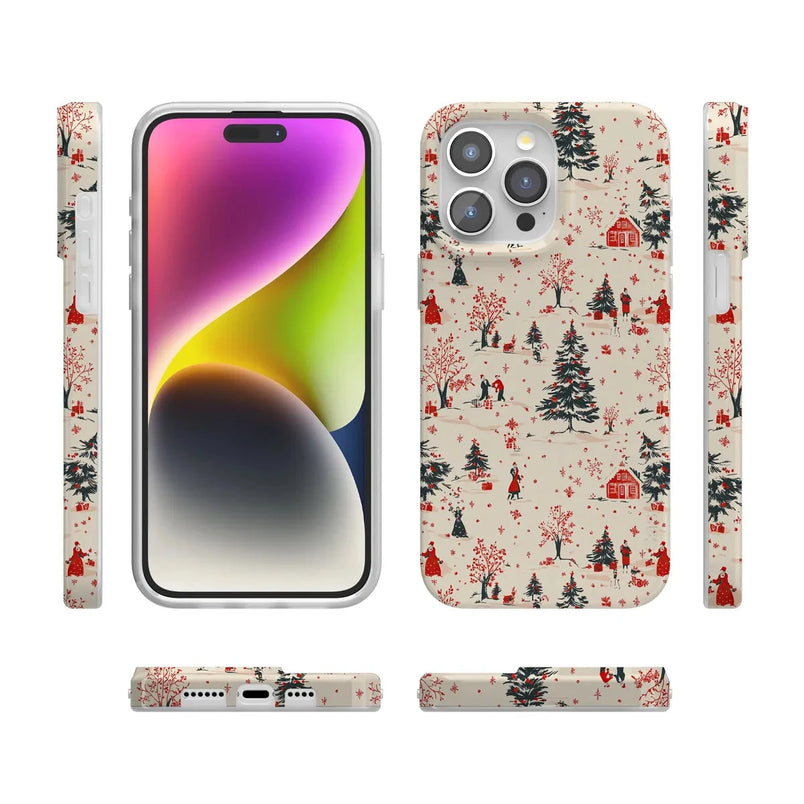 Winter Nostalgia | Vintage Holiday Case Phone Case Casetry 
