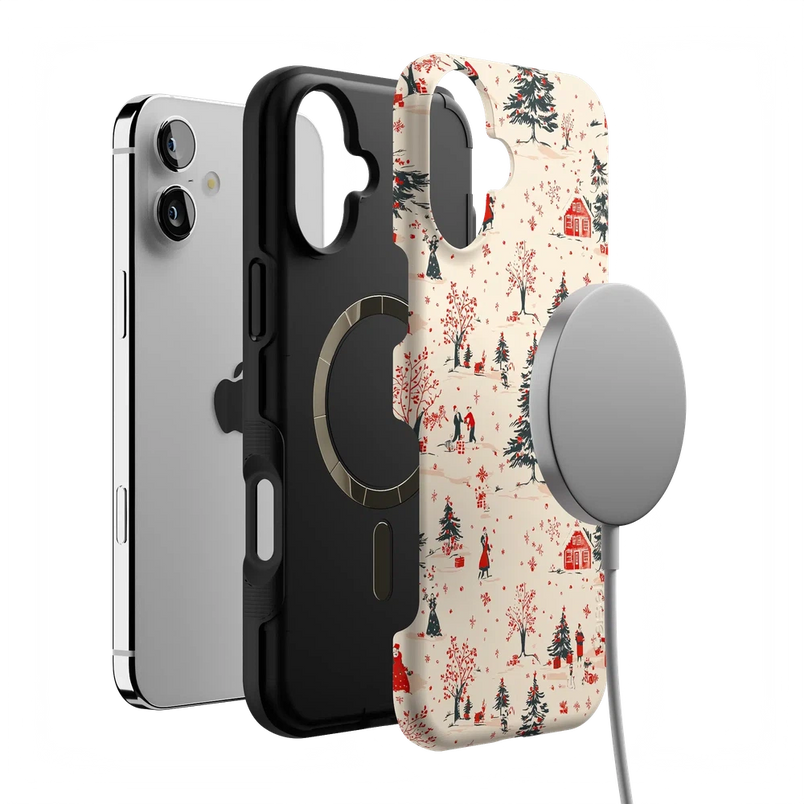 Winter Nostalgia | Vintage Holiday Case Phone Case Casetry 