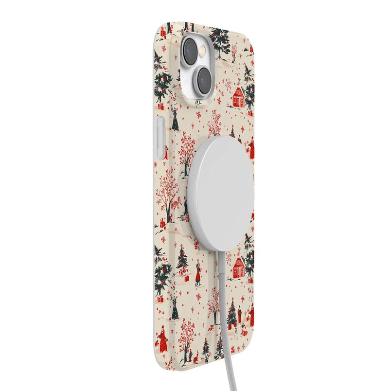 Winter Nostalgia | Vintage Holiday Case Phone Case Casetry 
