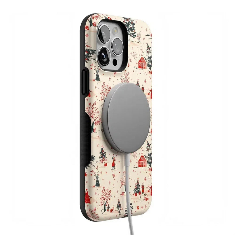 Winter Nostalgia | Vintage Holiday Case Phone Case Casetry 