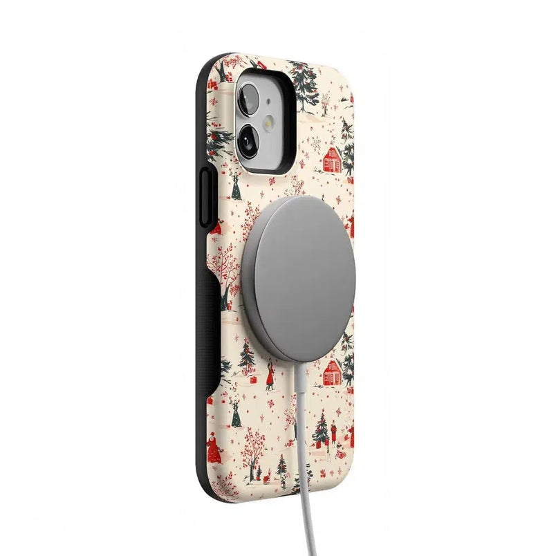 Winter Nostalgia | Vintage Holiday Case Phone Case Casetry 