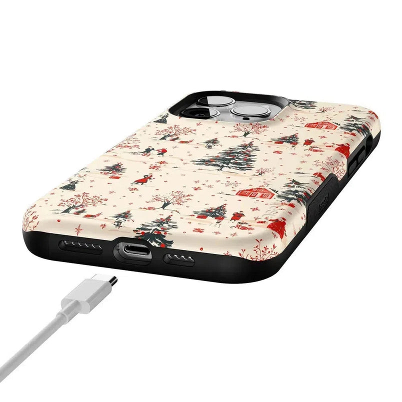 Winter Nostalgia | Vintage Holiday Case Phone Case Casetry 