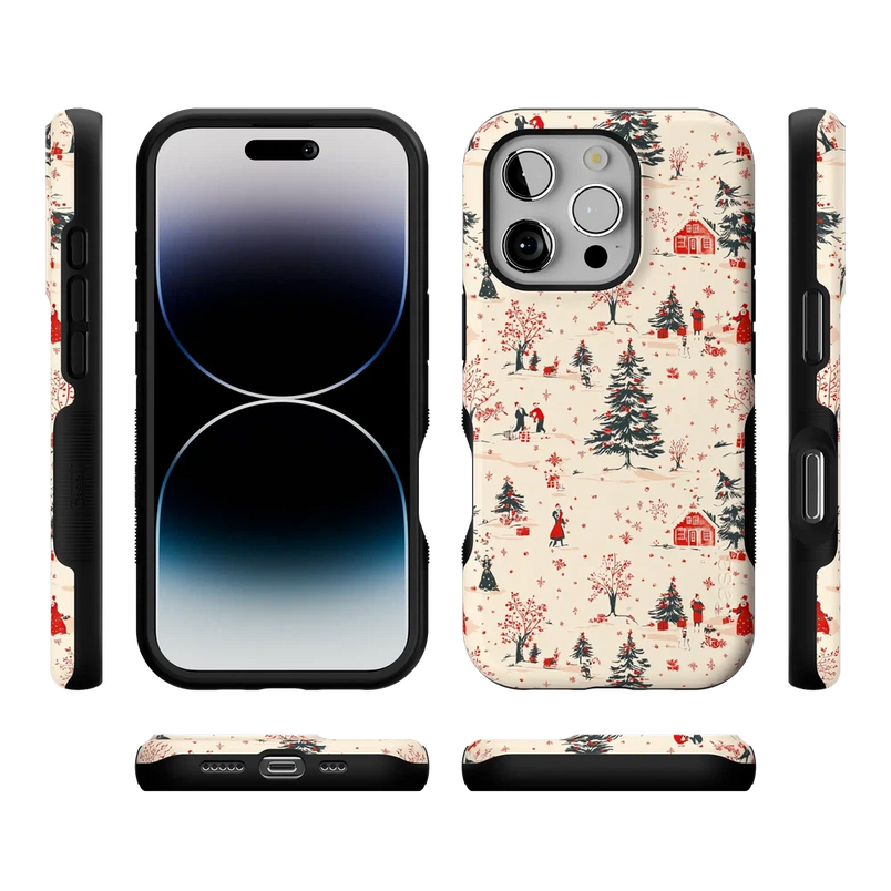 Winter Nostalgia | Vintage Holiday Case Phone Case Casetry 