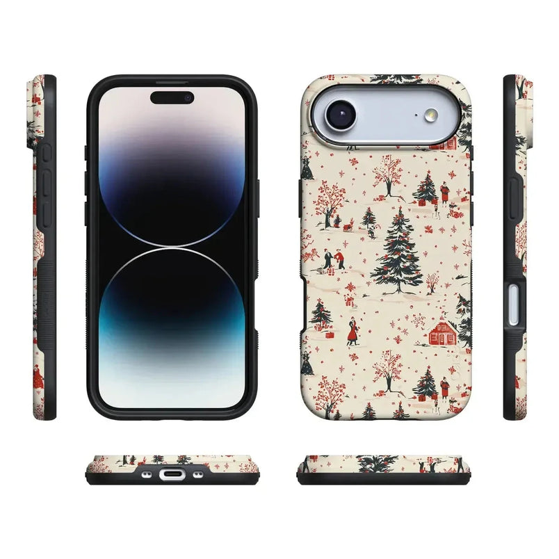 Winter Nostalgia | Vintage Holiday Case Phone Case Casetry 