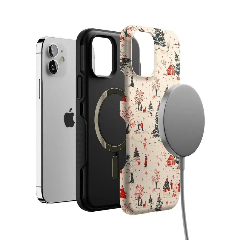 Winter Nostalgia | Vintage Holiday Case Phone Case Casetry 